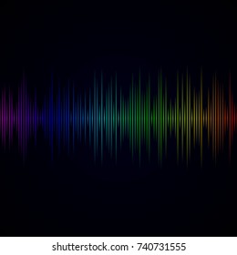 sound wave from equalizer. 