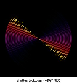 sound wave from equalizer. 