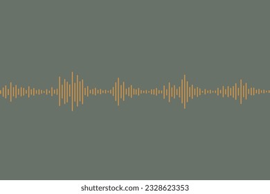 Sound Wave of Equalizer. Abstract Digital Track for Music Voice Player. Graphic Audio for Poster, Header, Cover, Social Media, Fashion Ads. Modern Vector Illustration. 