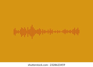 Sound Wave of Equalizer. Abstract Digital Track for Music Voice Player. Graphic Audio for Poster, Header, Cover, Social Media, Fashion Ads. Modern Vector Illustration. 