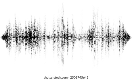 Sound wave equalizer. Abstract technology background