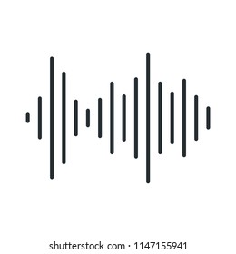 Sound Wave Equalizer Logo Vector Template