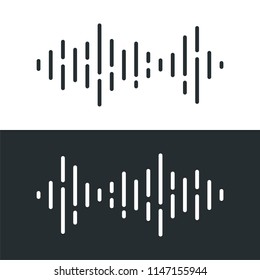 Sound Wave Equalizer Logo Vector Template