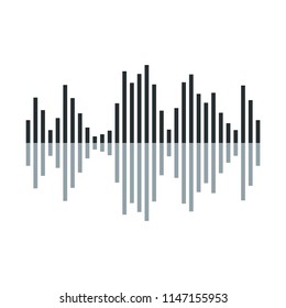Sound Wave Equalizer Logo Vector Template