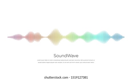 Sound wave equalizer, Modern vector illustration