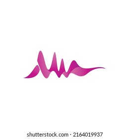 Ecualizador de ondas sonoras Diseño musical aislado en fondo blanco. Ilustración vectorial
