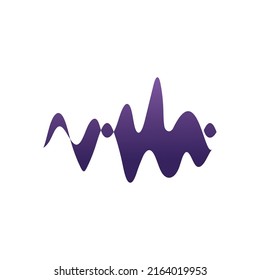 Sound wave equalizer Music design isolated on white background. Vector Illustration
