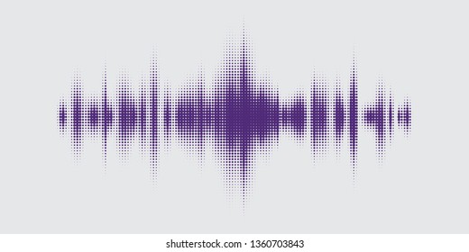 Soundeffekt-Equalizer. Musik, Vektorgrafik auf grauem Hintergrund