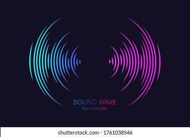 Sound wave equalizer suitable for poster, background or etc. Music soundwave design isolated on light gray backdrop. Vector Illustration