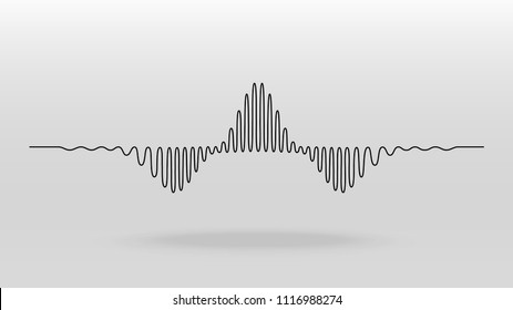 sound wave equalizer vector background