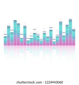 Sound wave equalizer vector design