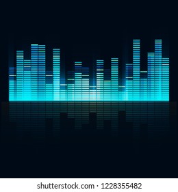 Sound wave equalizer vector design