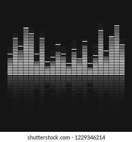 Sound wave equalizer vector design