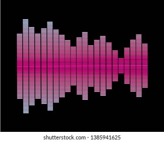 Sound wave equalizer vector design - Vector
