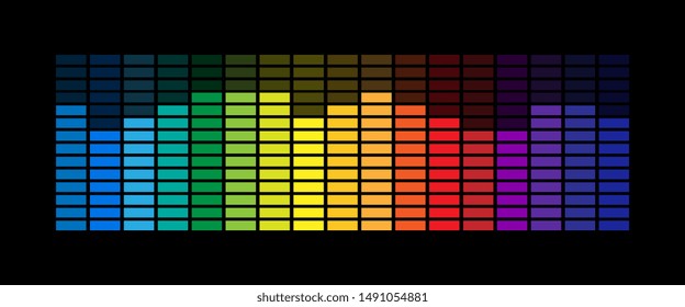 Sound wave equalizer vector design