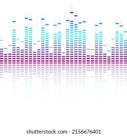 Sound wave equalizer vector design. Vector illustration on a white background