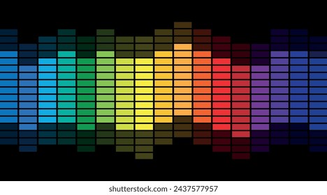 Sound wave equalizer vector design