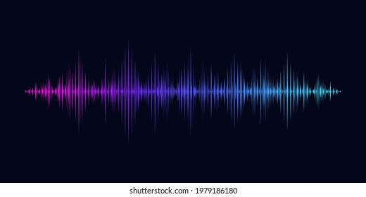 Sound wave equalizer. Vector illustration background 