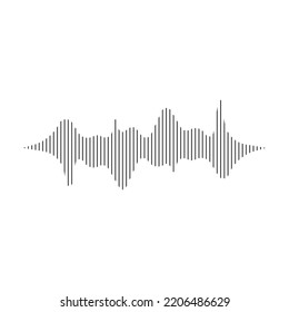 Sound wave equalizer. Vector illustration