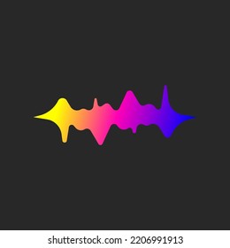 Sound wave equalizer. Vector illustration