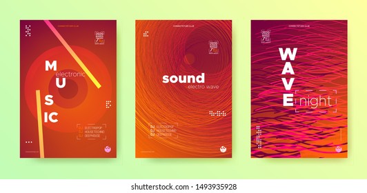 Sound Wave Flyer. Electronic Round. Music Dance Poster. Orange Dj Concert. Orange Abstract Banner. Electronic Round. Fiery Vector Music Poster. Dj Banner. Warm Gradient Banner.