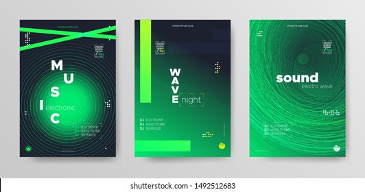 Sound Wave Flyer. Psychedelic Electronic Party. Music Festival Poster. Light Dj Event. Vibrant Fluid Abstract. Green Electronic Beat. Neon Sound Wave Poster. Dj Banner. Fluid Abstract.