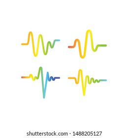 Sound Wave Graphic Design Template Vector Isolated Illustration