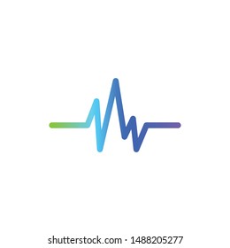 Sound wave graphic design template vector isolated illustration