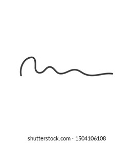 Sound wave graphic design template vector isolated illustration
