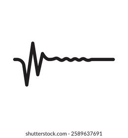 sound wave graphic logo template icon