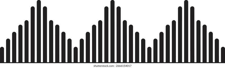 sound wave icon. audio waves icon	