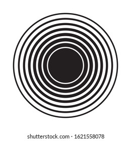 Sound wave icon. Design element for logo, label, sign, badge. Vector illustration
