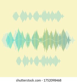 Sound wave icon design vector illustration