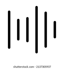 sound wave icon design, vector illustration with line style, best used for banner or web application
