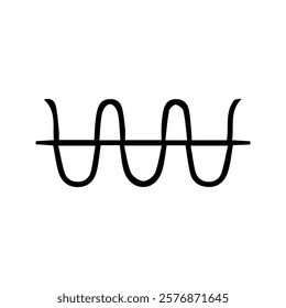 Sound Wave Icon. Digital Illustration of Sound Waves. Audio Wave. Music waves. Bar beats, frequency patterns. Sound movement, spectrum, equalizer waves.