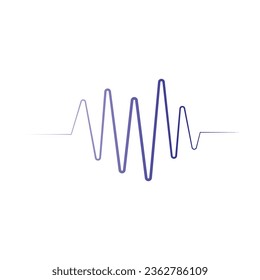 sound wave icon ilustration logo template vector
