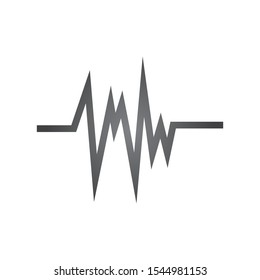 sound wave icon logo vector
