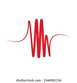 sound wave icon logo vector