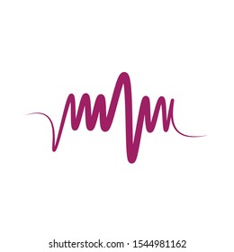 sound wave icon logo vector
