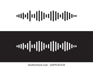 ícone onda de som. Linha de voz da onda sonora do podcast. Gravar player de música. Faixa de conversação móvel. Ondas de som para mensagem de voz. Ícone de onda de áudio.