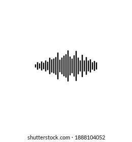 símbolo vectorial del conjunto de iconos de la onda de sonido