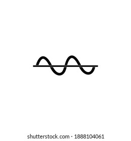 Vektorsymbol für Schallwellen-Symbol