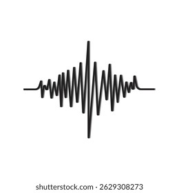 Sound wave icon stock illustration. Signal illustration and logo