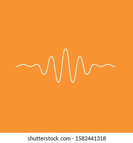 Sound wave icon, stock vector illustration, EPS10.