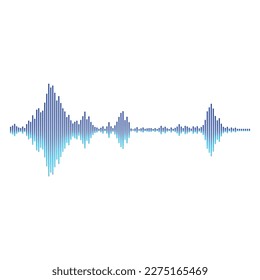 Sound wave icon or template vector graphics