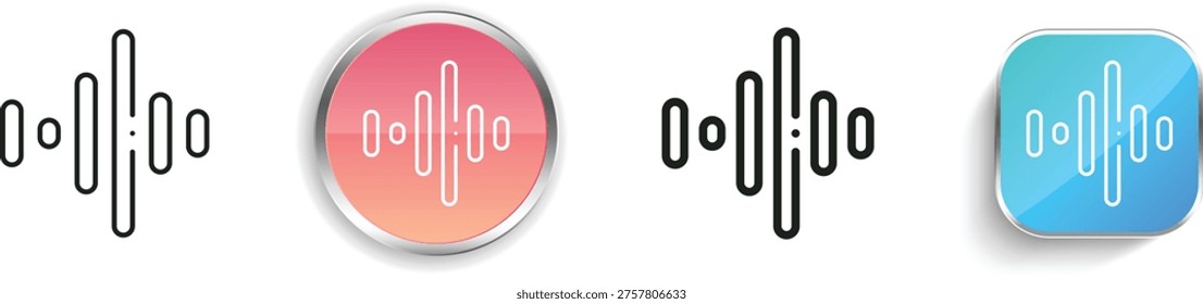 Icono onda sonido 