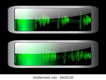 Sound wave icon. Vector 10 EPS.