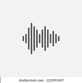 Sound wave icon . Vector
