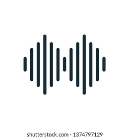 sound wave icon vector design
