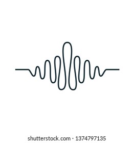sound wave icon vector design